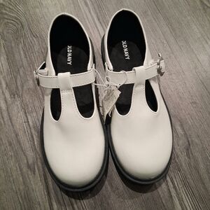 Old Navy White Patent Leather Mary Jane Shoes